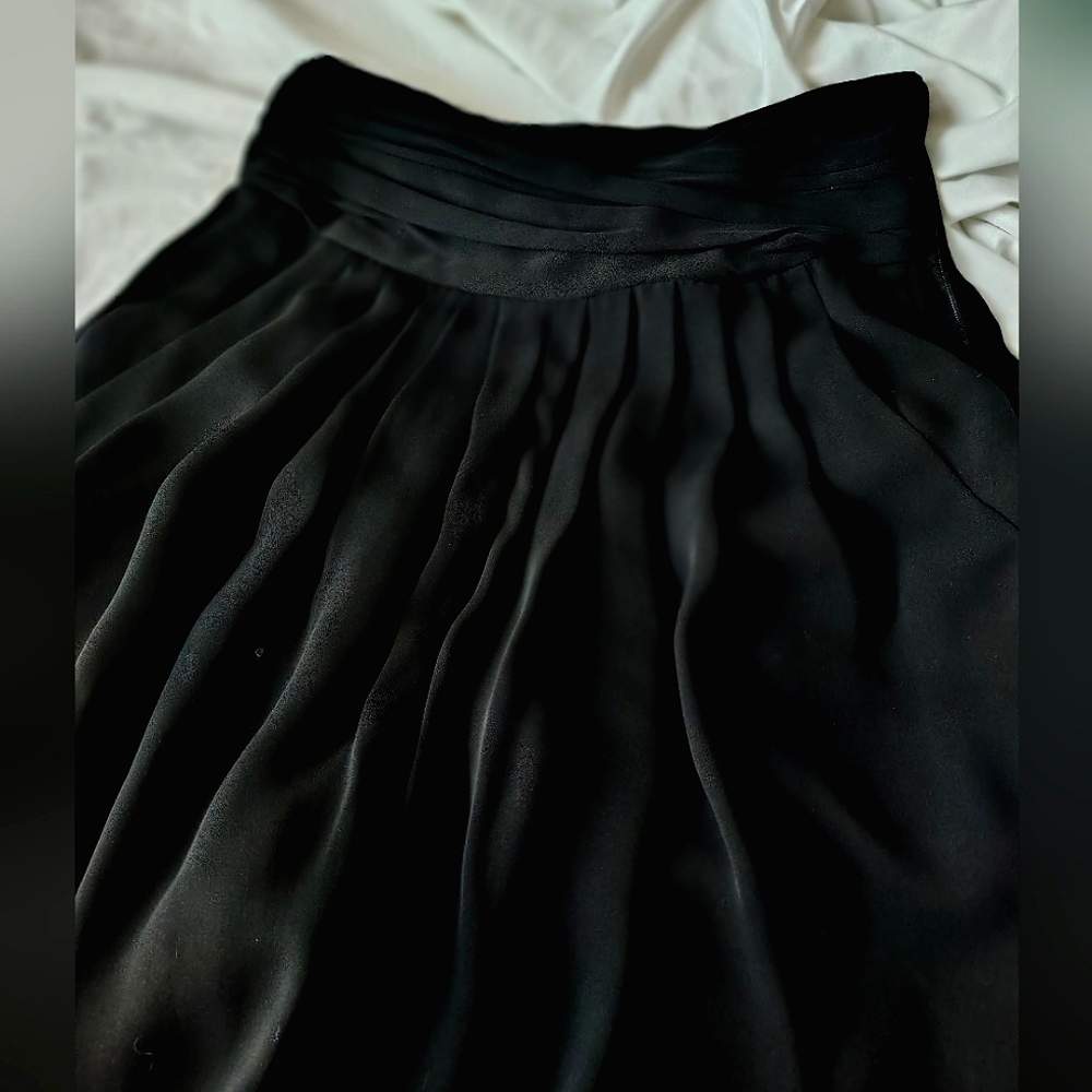 Sandro Pleated Black Skort